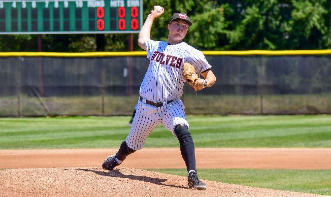 Western Oregon senior pitcher Dylan Chalmers leads five GNAC selections to the D2CCA All-West Region Baseball Team with first-team honors. | Photo By Ron Smith