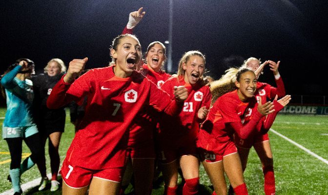 Simon Fraer's 4-2 win over No. 1 seed Seattle Pacific sends the Red Leafs to the finals of the GNAC Women's Soccer Championships for the first time in program history. | Photo by Jacob Thompson