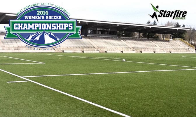 The 2014 GNAC women's soccer championship will be held at the Starfire Sports Complex.