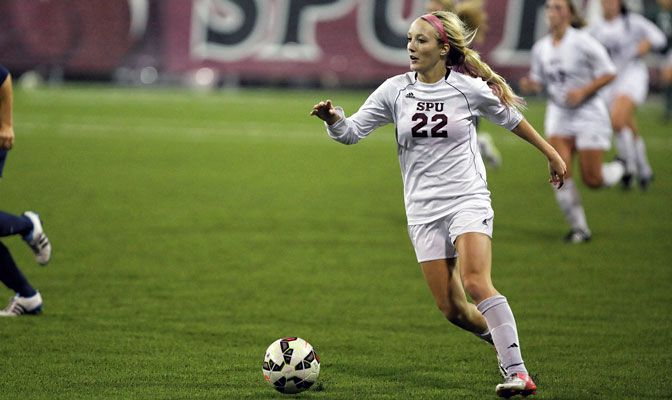 Farrell was tied for second in the GNAC in goals and assists.