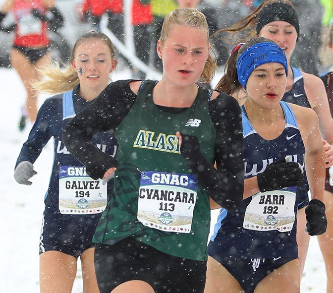 Cvancara was the runner-up in the 800 meters at the GNAC Indoor Track Championships and was part of the Seawolves' eighth-place NCAA Cross Country Championships squad.