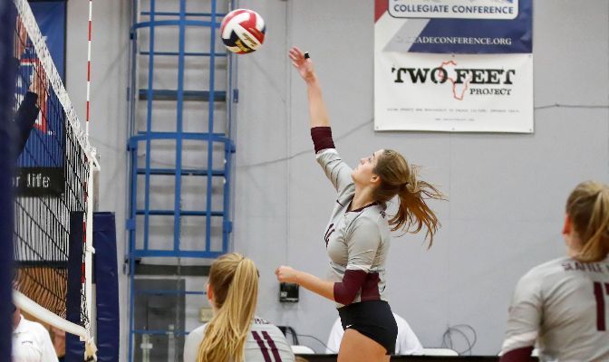 Ashley Antoniak finished the 2019 season with eight kills, five digs and three block assists as a freshman.