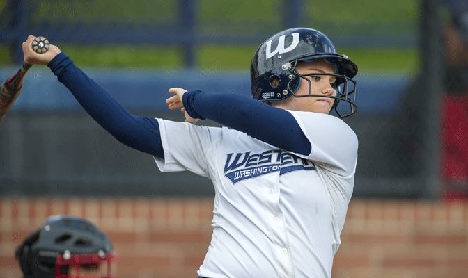 Western Washington's Alexie Levin is hitting .330 and has six home runs and 34 RBI.