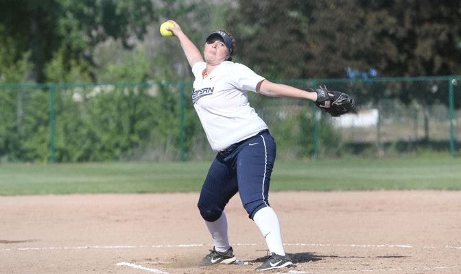 Makinlee Sellevold recorded her 24th win of the season defeating Western Oregon 8-3 (Photo by Joe Epperson)