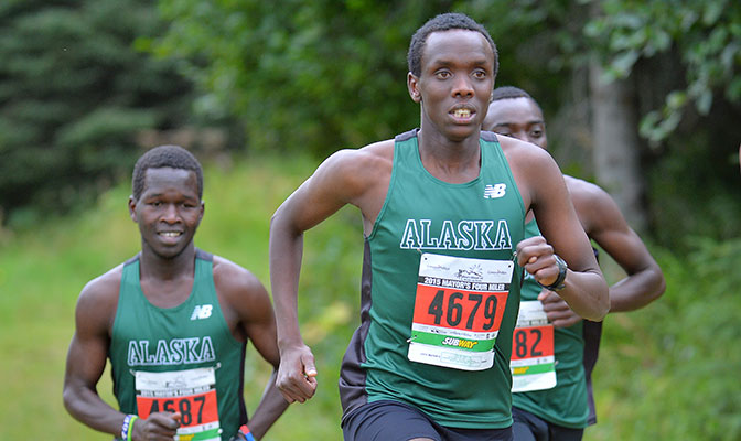 Henry Cheseto (No. 4679) was named GNAC Men's Cross Country Runner of the Week after leading the Seawolves to a perfect score at the Hawaii Pacific Invitational.