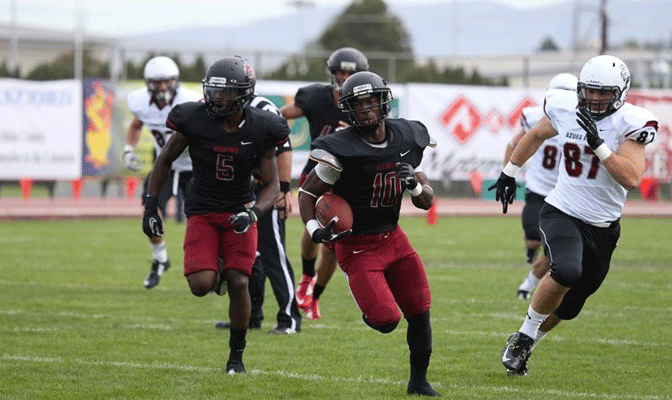 CWU's Isaiah Davis (10) is the GNAC career punt return leader with a 25.3 average.