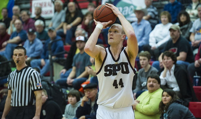Patrick Simon scored 20 points to lead SPU to 73-57 win Thursday (Photos by Dan Levine)