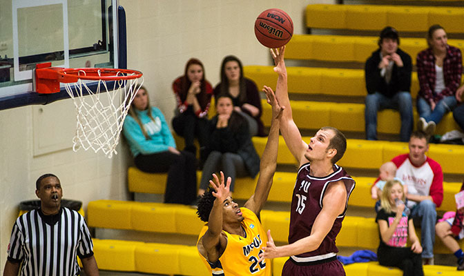 Senior transfer Gilles Dierickx is third in the GNAC in field goal shooting at 59.3 percent. He is averaging 12 points and 6.4 rebounds per game.