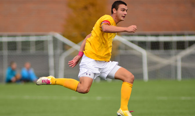 MSUB defender Conner Moe helped hold Simon Fraser, the nation's leading scoring team, to a 0-0 draw Saturday.