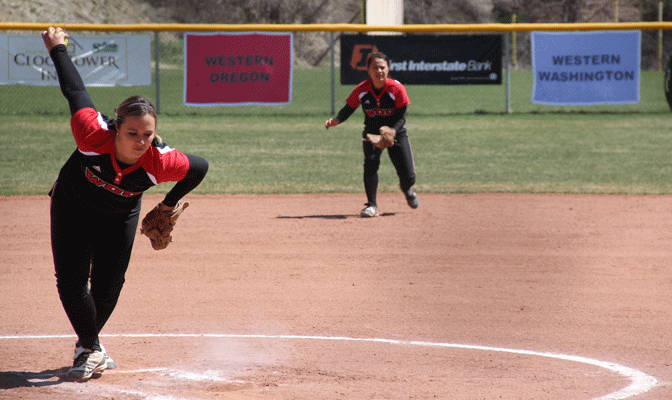 WOU's Hannah Pomeroy allowed just five hits and one earned run in loss.