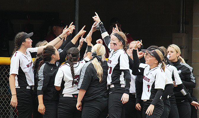 Central Washington's season ends with a school record 42 wins. They are the first GNAC team to advance to a softball super regional. Photo courtesy of Humboldt State University.