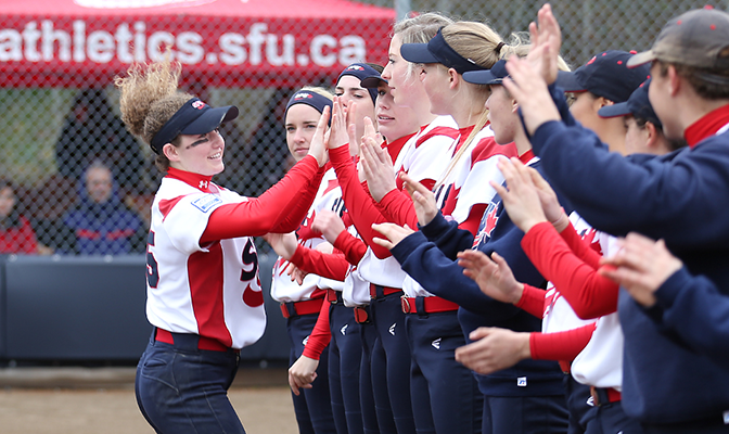 Simon Fraser maintained their tie for second place in the GNAC standings with Western Washington with a four-game sweep of Montana State Billings.
