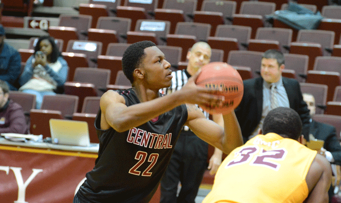 CWU's Joseph Stroud hit 9-of-10 shots to lead the Wildcats to two wins last weekend (Photo by Sammy Henderson)