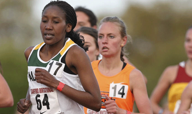 Ruth Keino was clocked in a time of 36:17.26 in the 10,000 meters.