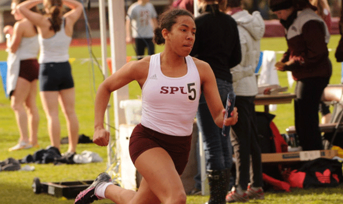 Kishia Mitchell led Seattle Pacific to two relay  qualifying tiimes.