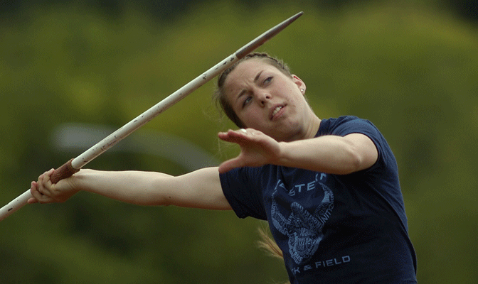 Bethany Drake's ranks 10th in javelin among all divisions this spring.