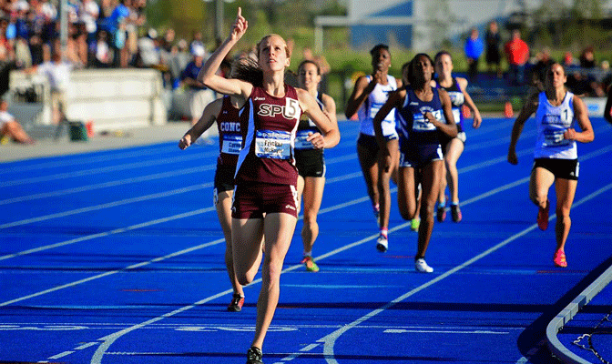 Fricker capped off her career with a win in the 800 Saturday.