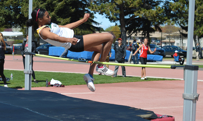 UAA's Rosie Smith finished fifth in the GNAC Heptathlon Monday and Tuesday (Photo by Sammy Henderson)