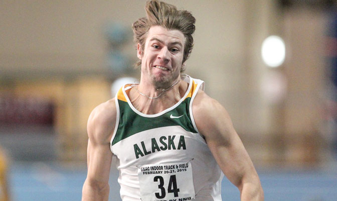 Cody Thomas won the heptathlon at the GNAC Indoor Championships Friday and Saturday while UAA took home the team title.