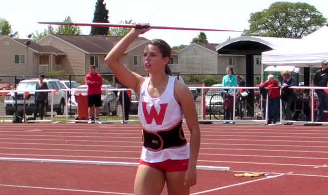 Amanda Short is one of two Western Oregon javelin throwers with NCAA Championships qualifying marks. Western Washington has five.