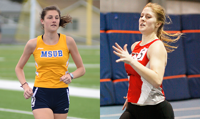 Montana State Billings senior Della Lyle and Northwest Nazarene junior Carly Gilmore top this year's Women's Track All-Academic Team with 4.00 grade point averages.