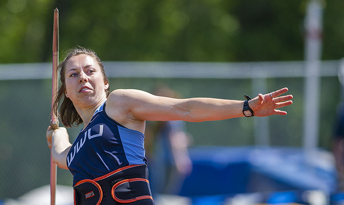 Western Washington's Bethany Drake reset her own Vikings' and GNAC record in the women's javelin. Her mark of 171-7 is 10th all-time in Division II history.