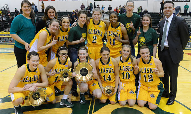 Alaska Anchorage collects hardware after winning AT&T title.