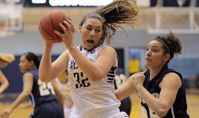 Britt Harris led Western Washington's women's basketball team to a third-place finish, one of four for the Vikings during the 2012-13 season.