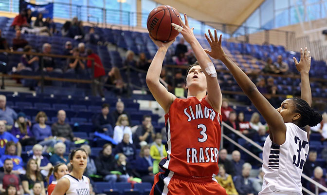 Erin Chambers of Simon Fraser leads the GNAC with 22.7 points per game and was one of three unanimous first-team all-conference selections.