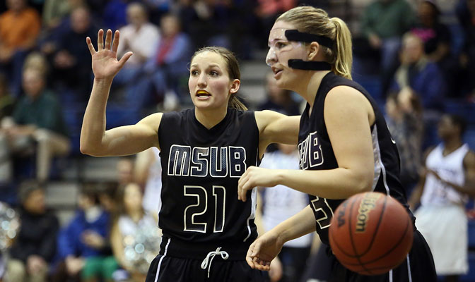 Bobbi Knudsen (left) is the GNAC all-time leader in scoring and assists.