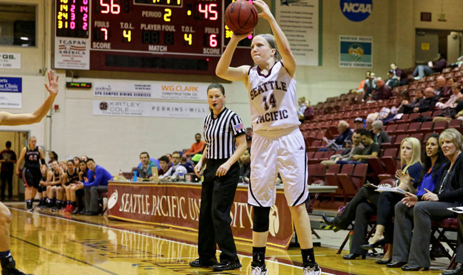 Seattle Pacific’s Aubree Callen became the seventh active GNAC player with 1,000 career points last week.