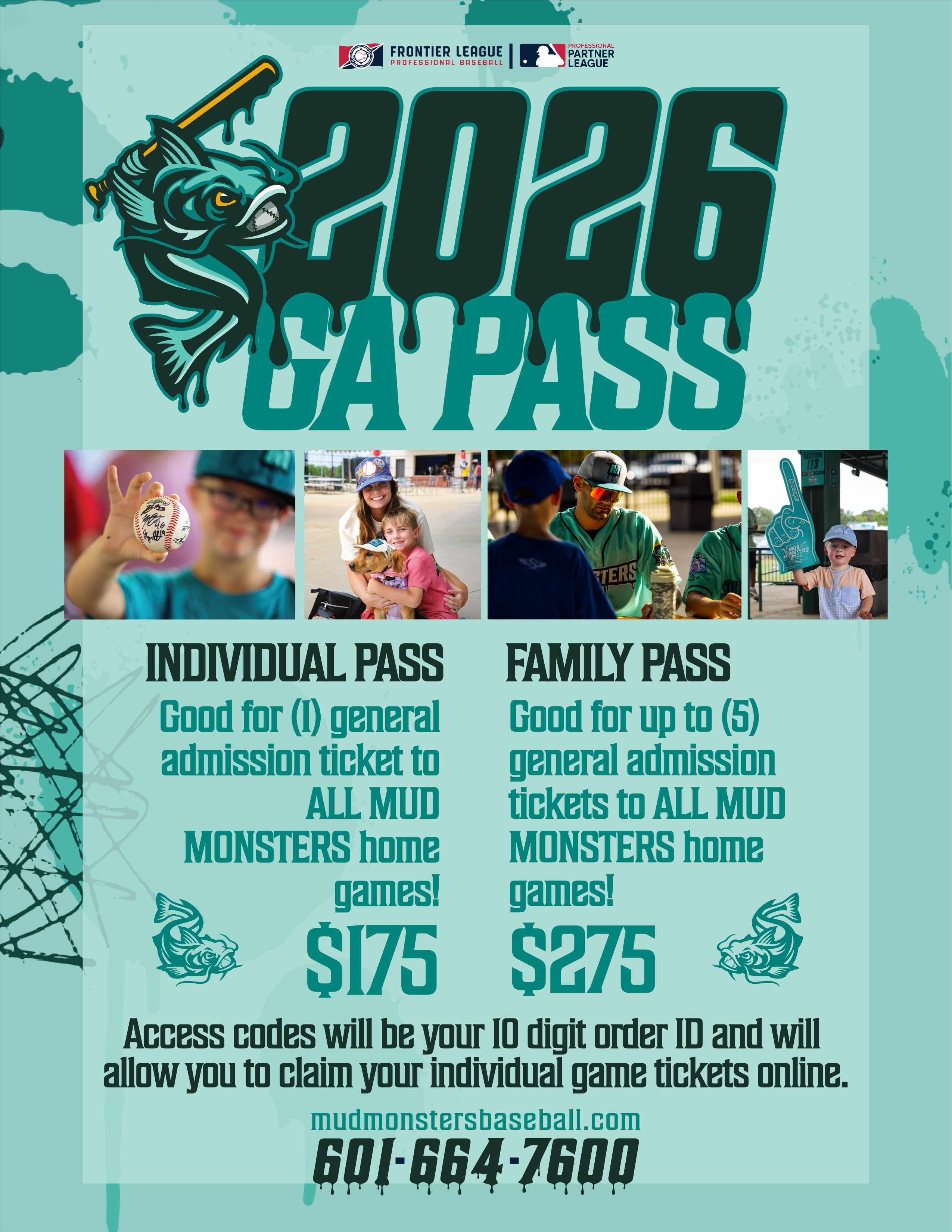 Mississippi Mud Monsters GA Pass
