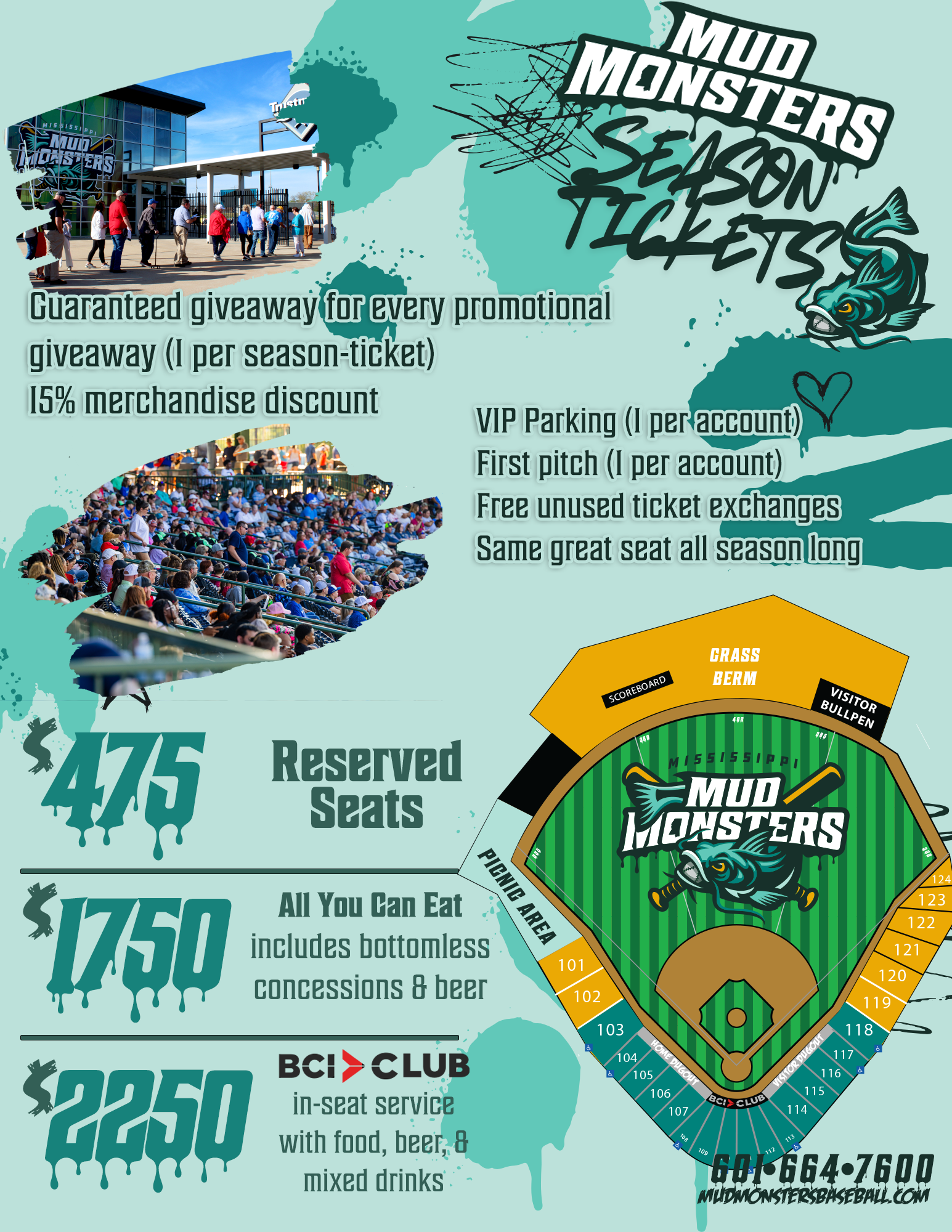 Mississippi Mud Monsters Season Tickets