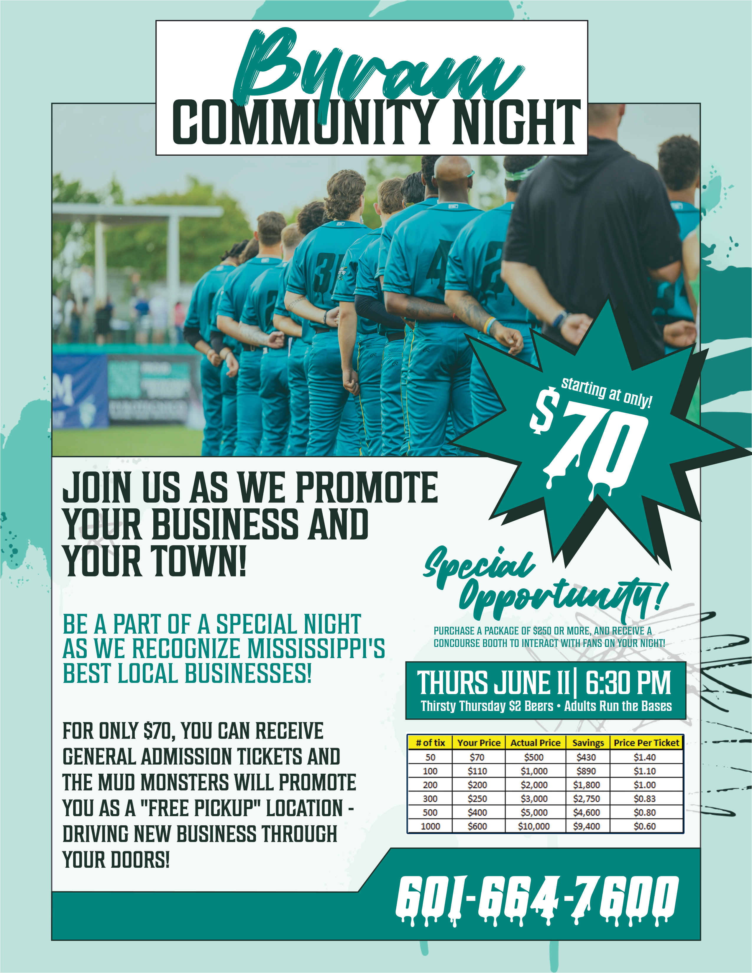 Byram Community Night flyer