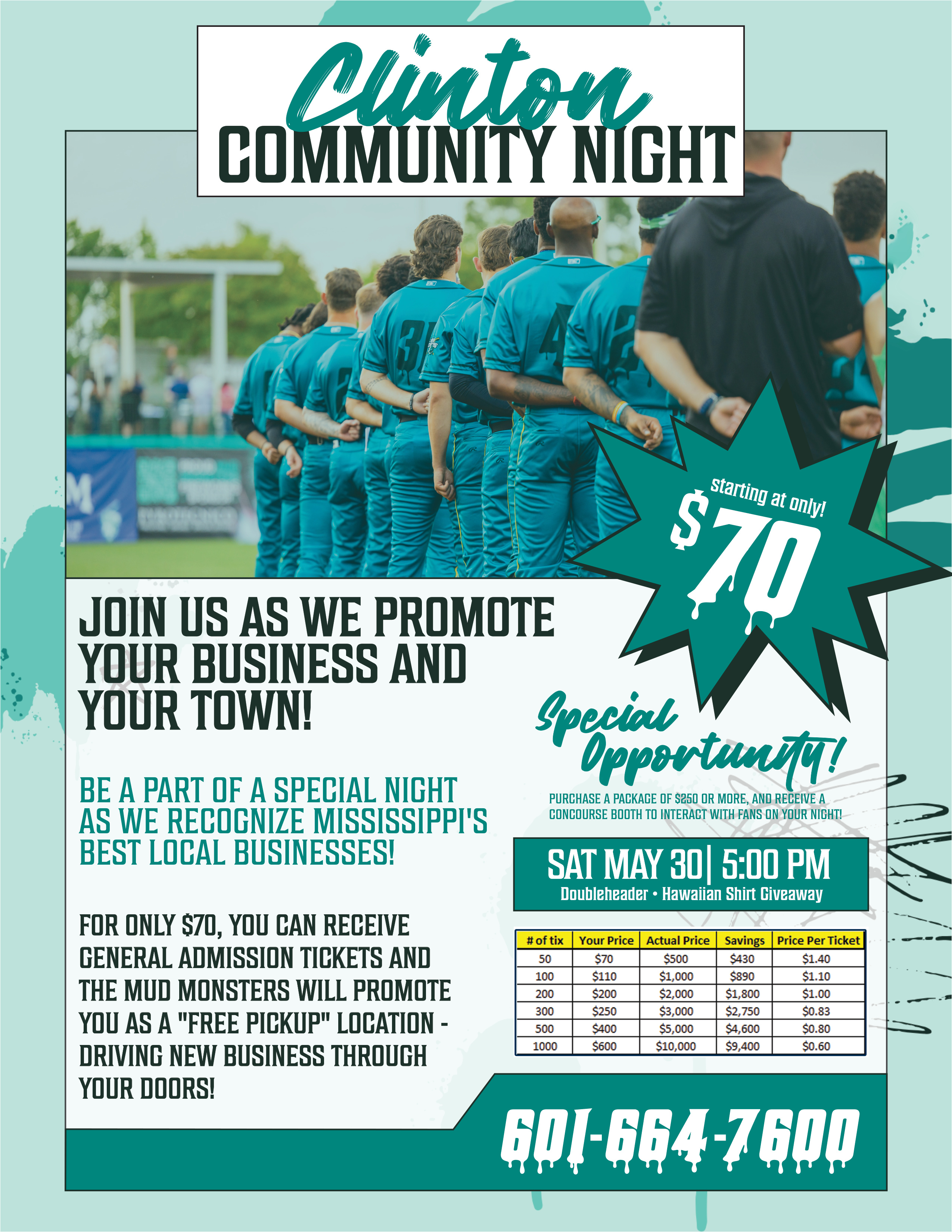 Clinton Community Night flyer
