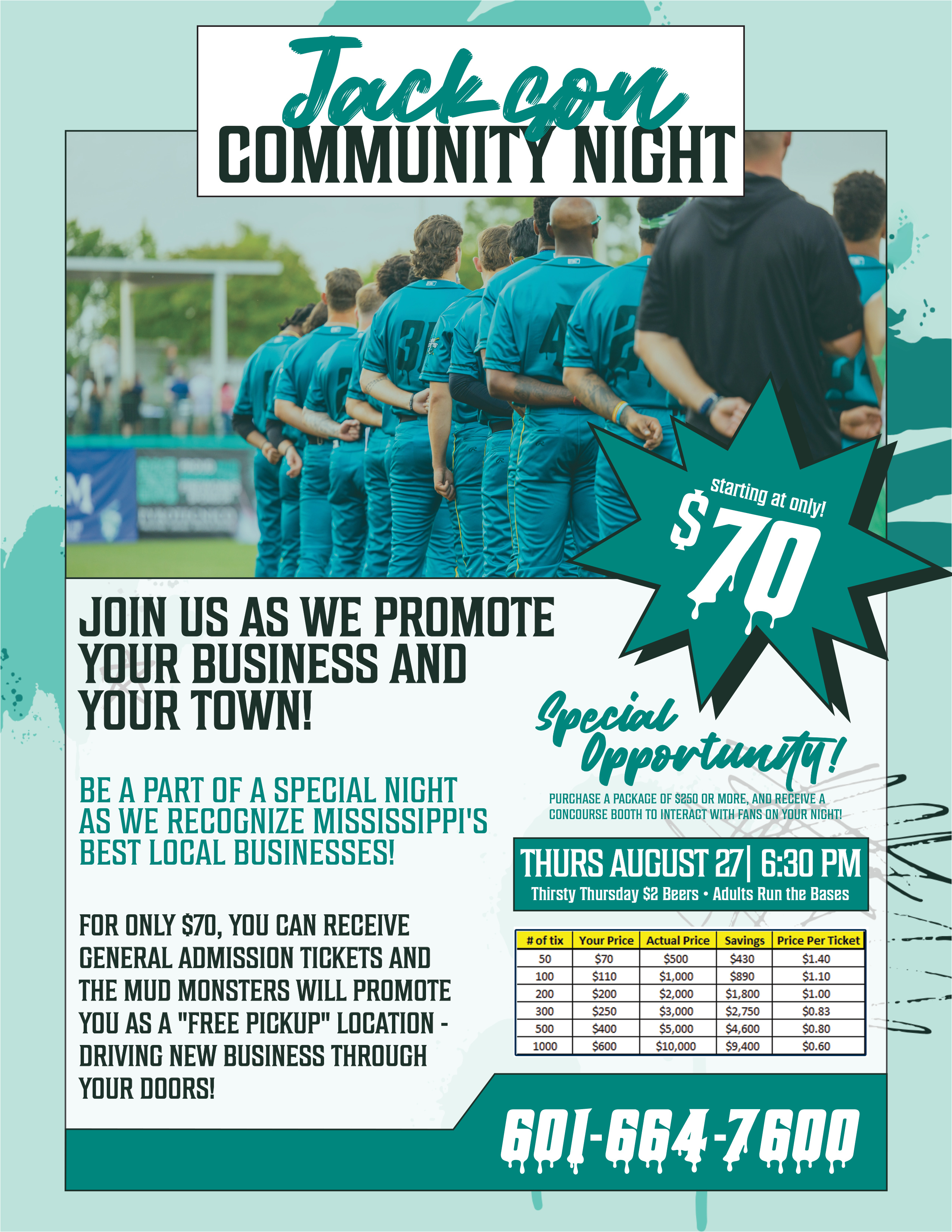 Jackson Community Night flyer