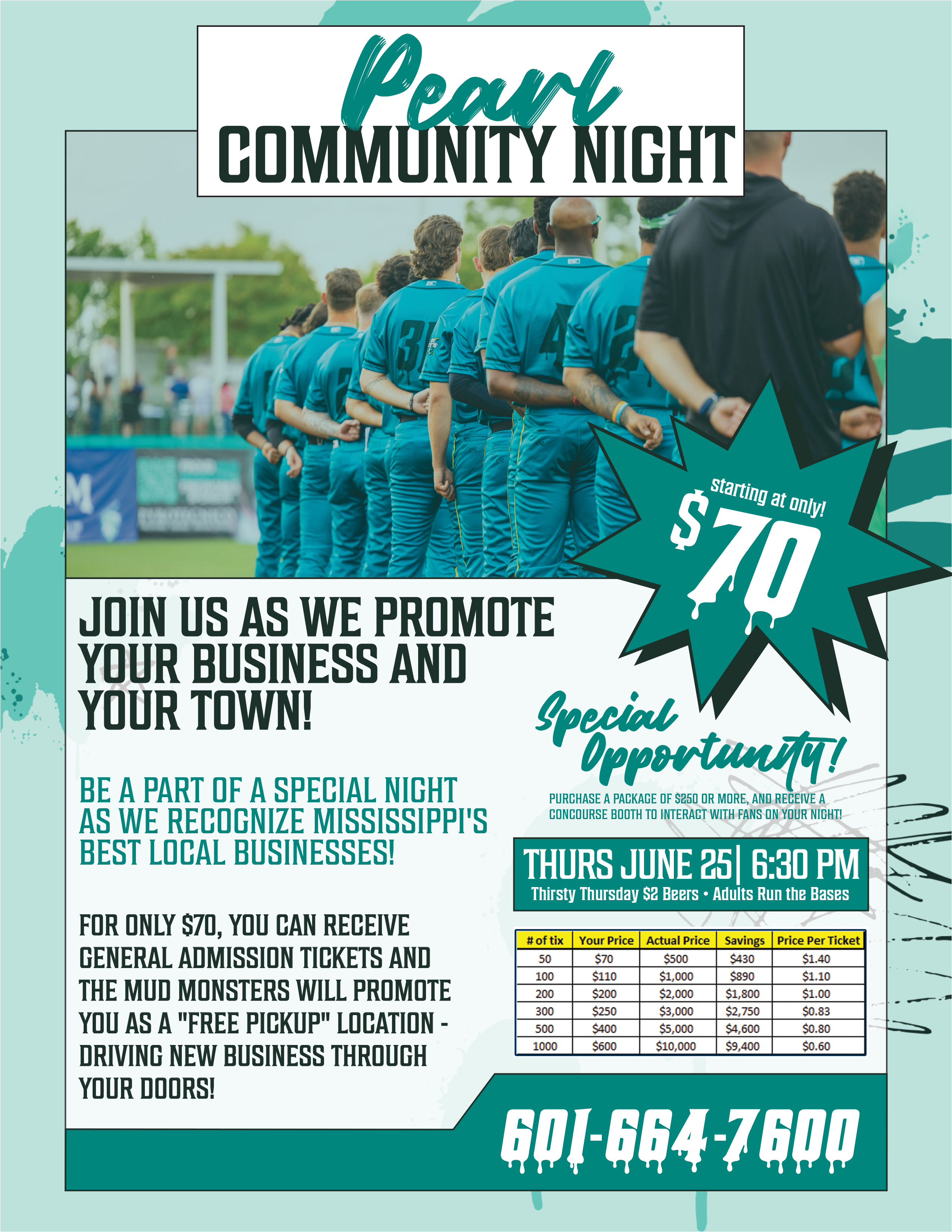 Pearl Community Night flyer