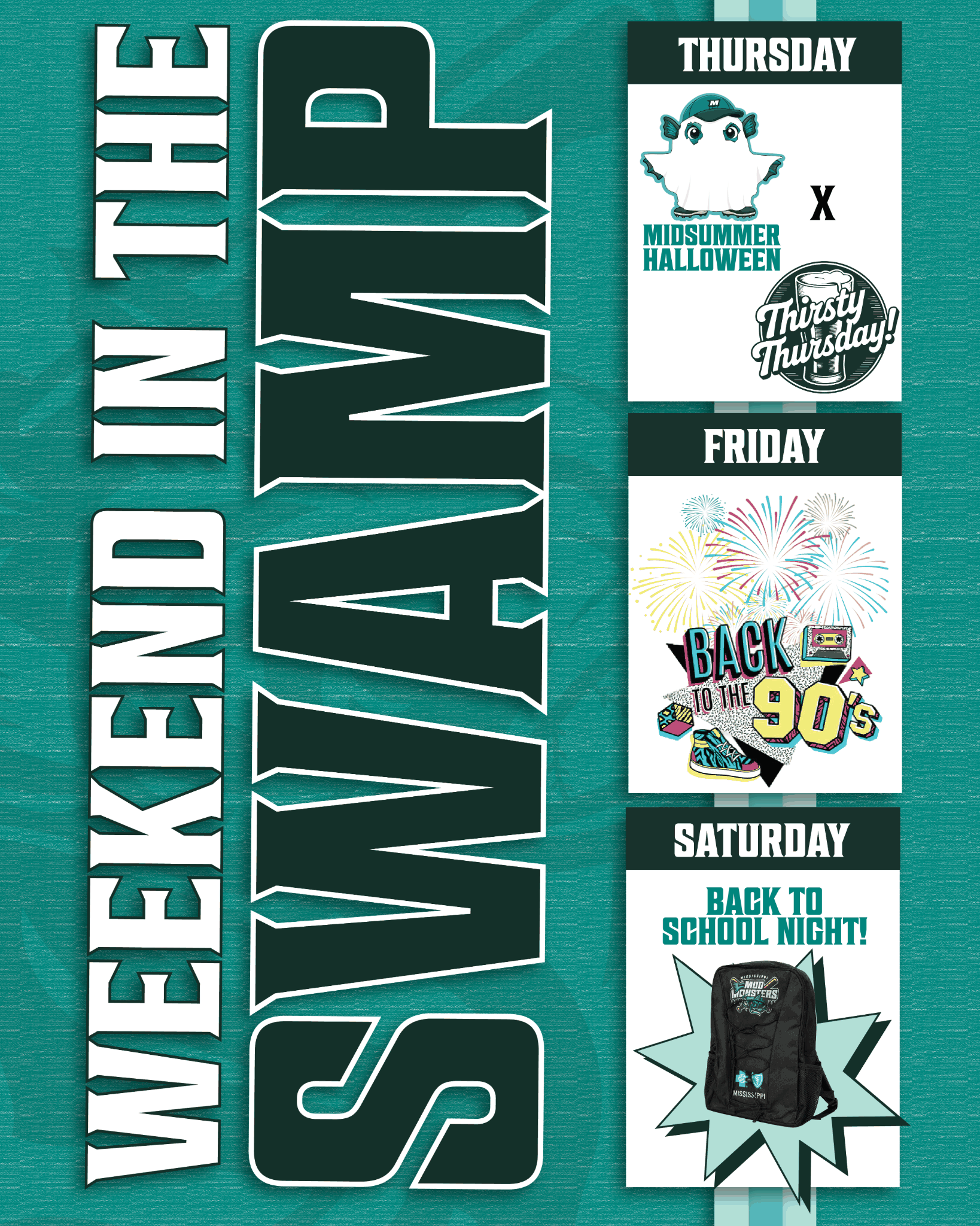 Weekend in the Swamp graphic