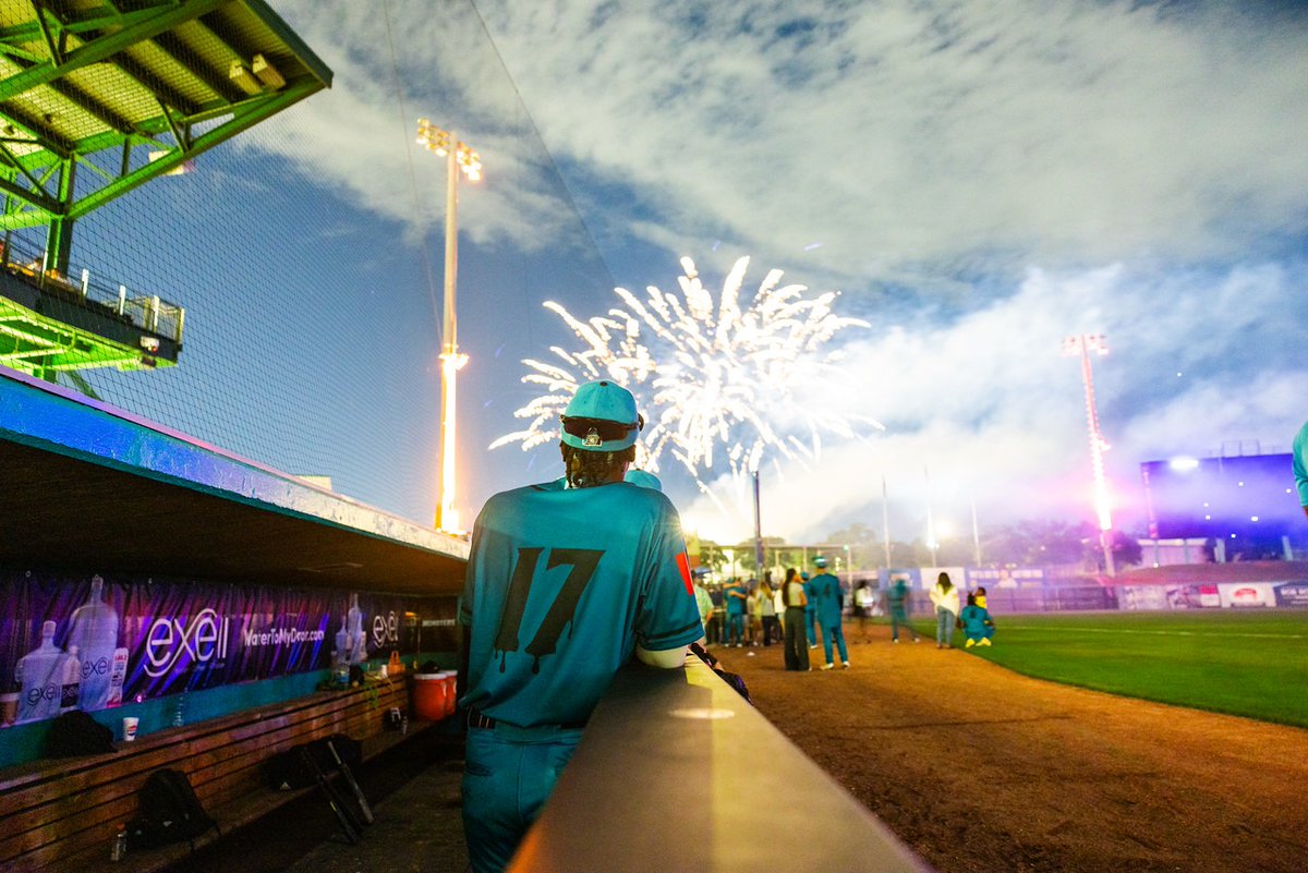 Fireworks over Trustmark Park