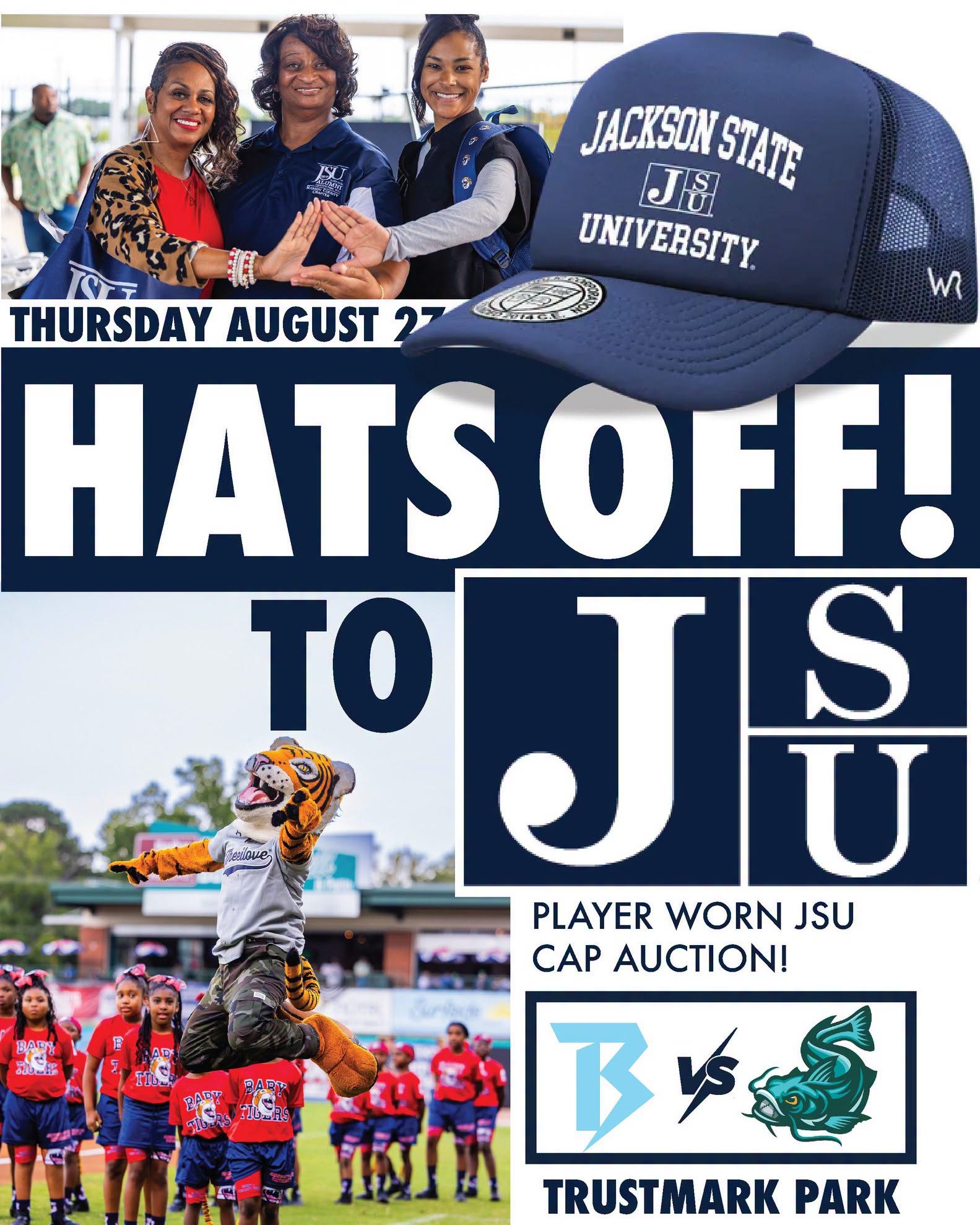 Hats Off to JSU Night flyer