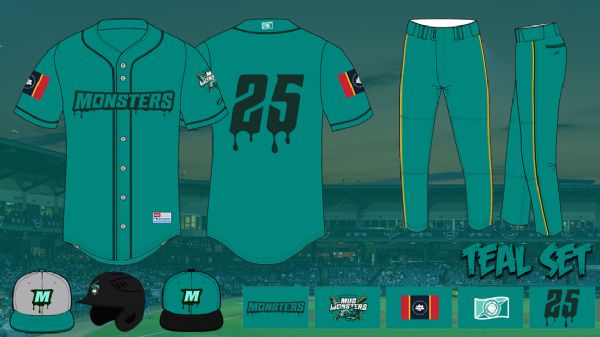 Mud Monsters Teal Uniform