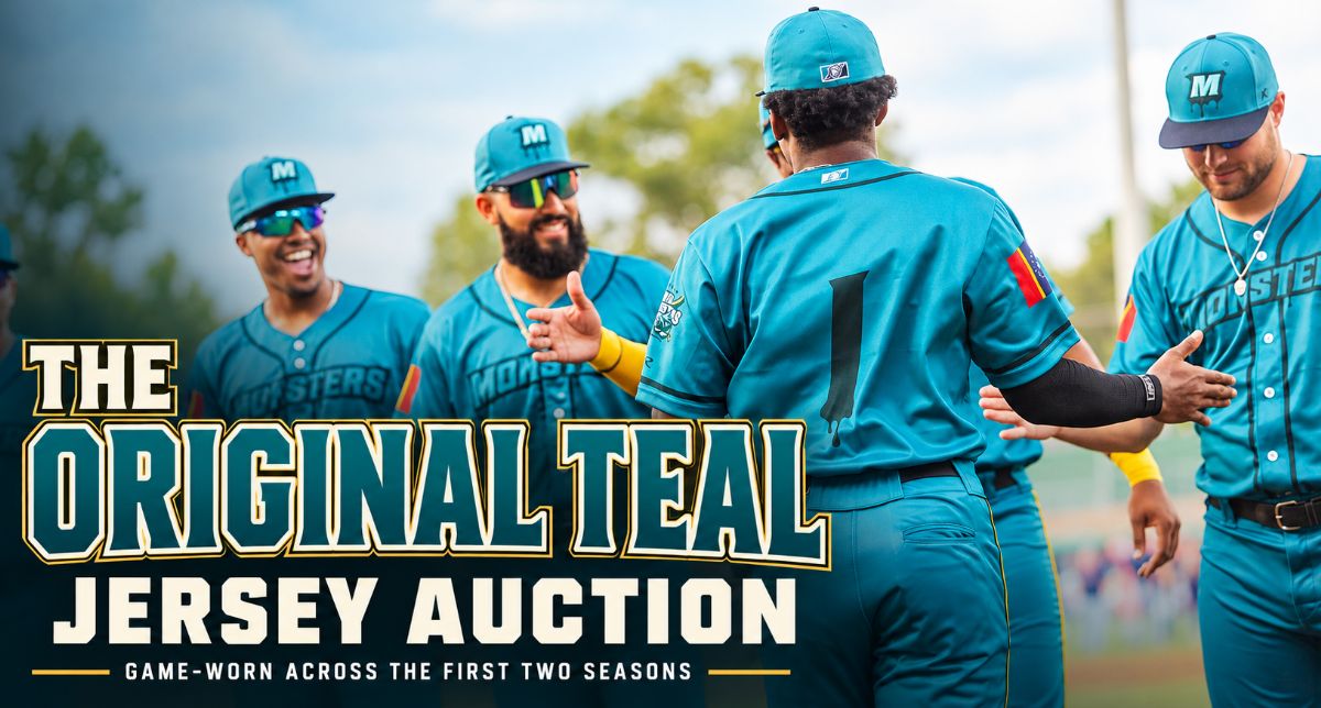The Jerseys That Started It All: Mississippi Mud Monsters Auction Original Game-Worn Teal Uniforms