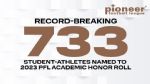 Record 733 Student-Athletes Named to 2023 Pioneer Football League Academic Honor Roll