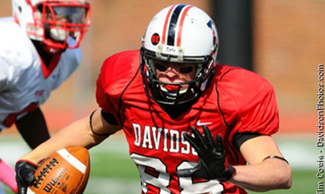 Davidson's Lanny Funsten was one of two PFL atheltes named to College Sporting News' preseason All-America teams.