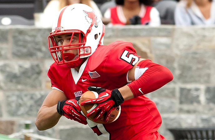 Marist wideout Mike Rios was the PFL Offensive Player of the Week after an 8-catch, 244-yard, 3 TD performance against Davidson, Saturday.