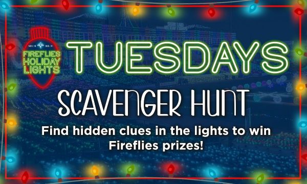 Fireflies Holiday Lights - Nov. 29 | Tuesday, November 29, 2022 | 6 p.m.