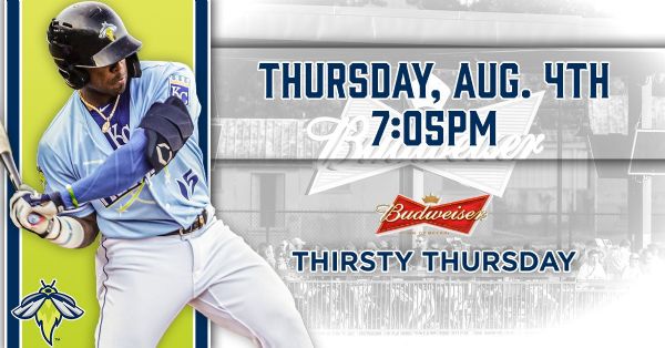 Charleston RiverDogs | Thursday, August 4, 2022 | 7:05  p.m.