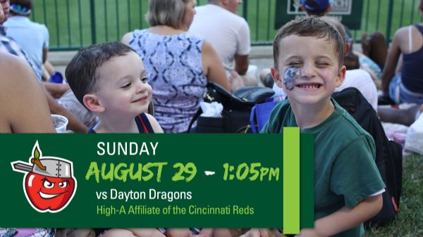 Dayton Dragons | Sunday, August 29, 2021 | 1:05 p.m.