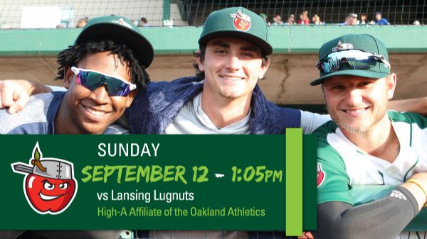 Lansing Lugnuts | Sunday, September 12, 2021 | 1:05 p.m.