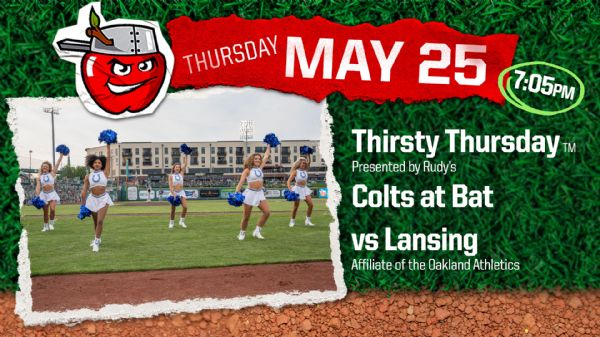 Lansing Lugnuts | Thursday, May 25, 2023 | 7:05  p.m.